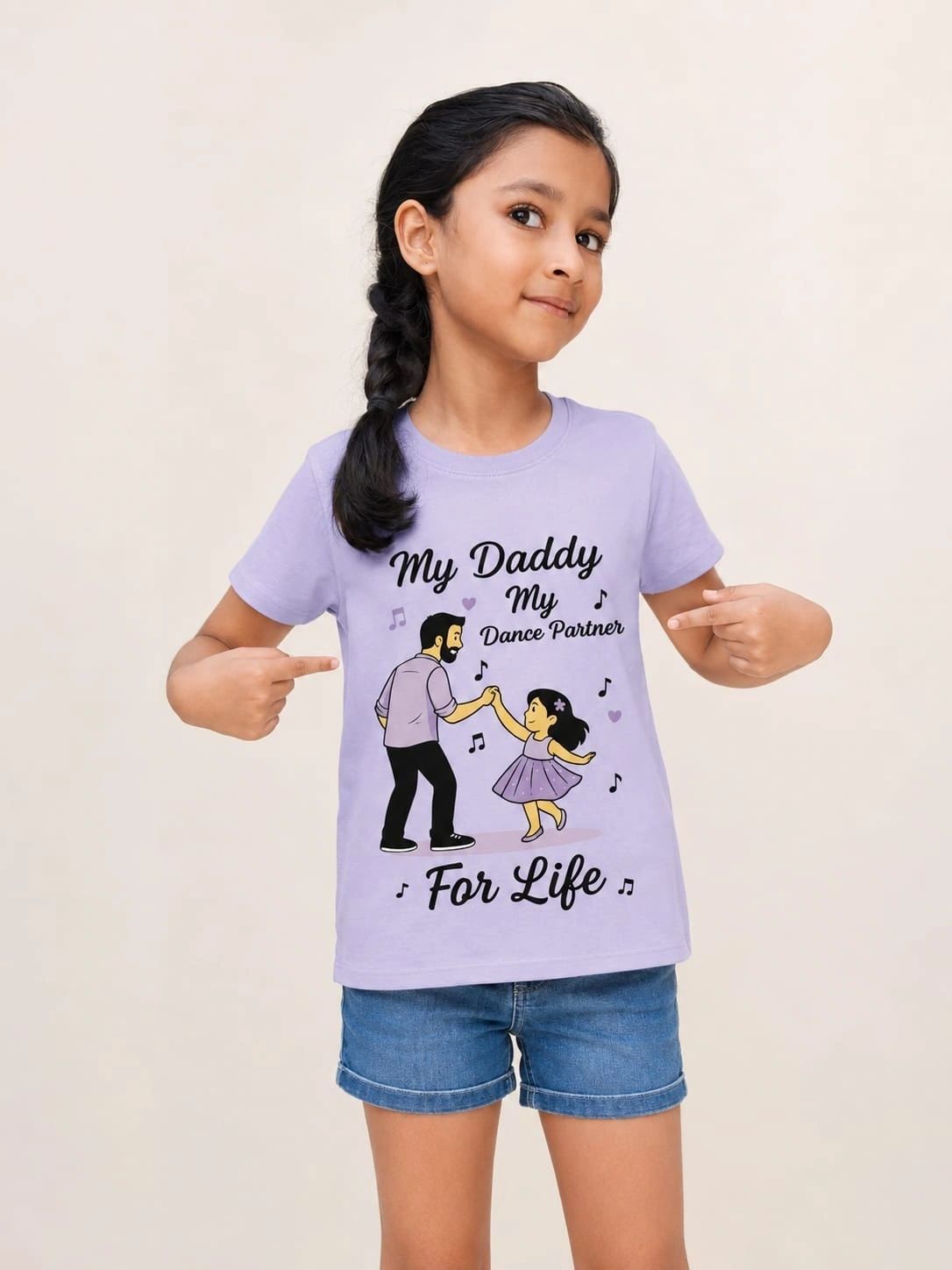 Girls Lavender Tshirt - Dance Partner