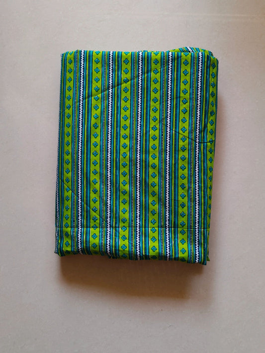 Green Bottom Print Cotton 40x40 Fabric