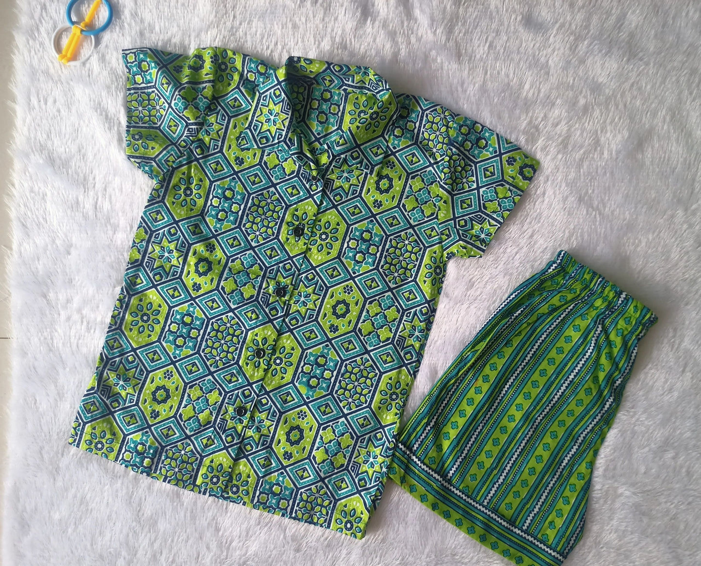 Green Printed Coord Set