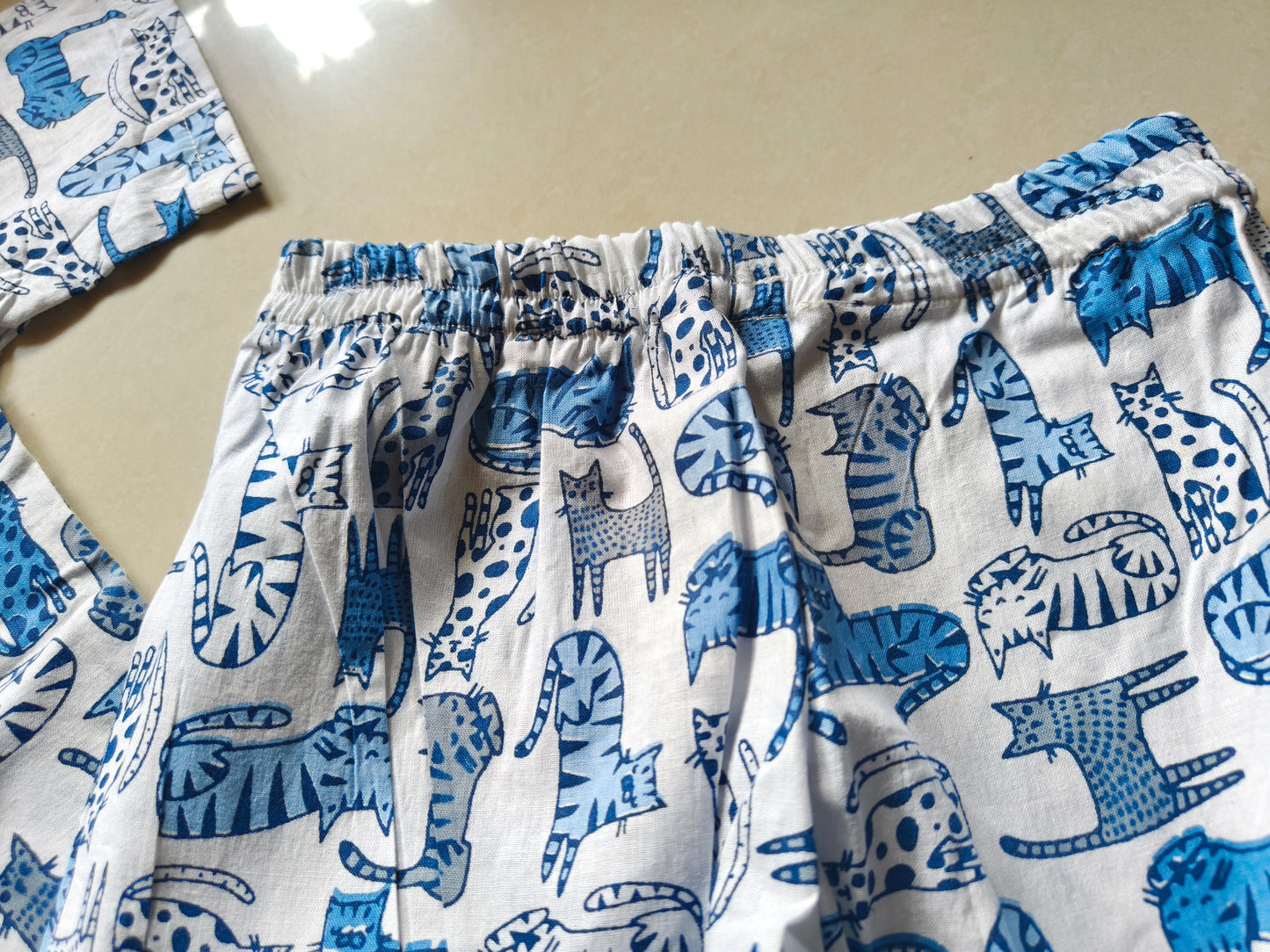 Cat Print PJ Set
