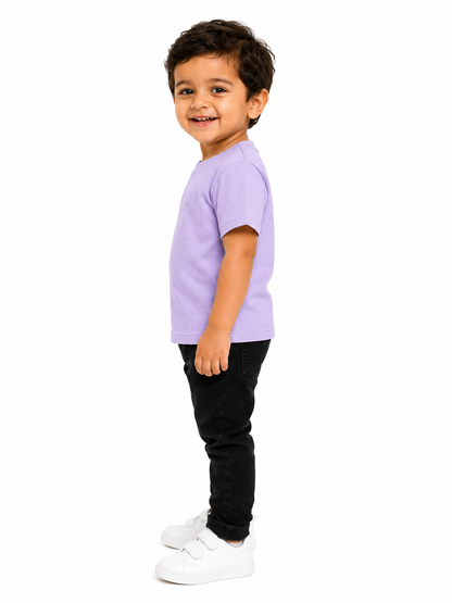 Kids Plain Cotton T-Shirt (lavender)