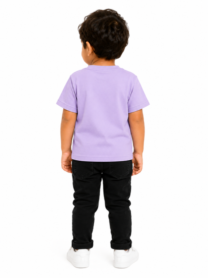 Kids Plain Cotton T-Shirt (lavender)