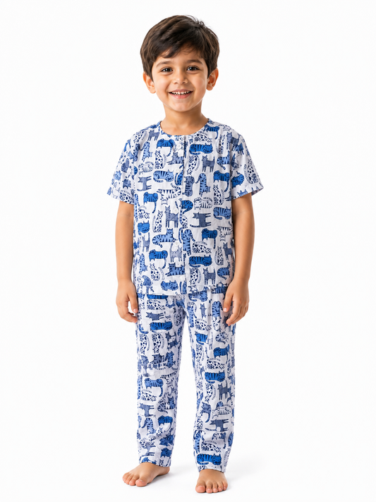 Cat Print PJ Set